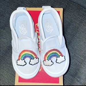 Toddler sequin rainbow vans